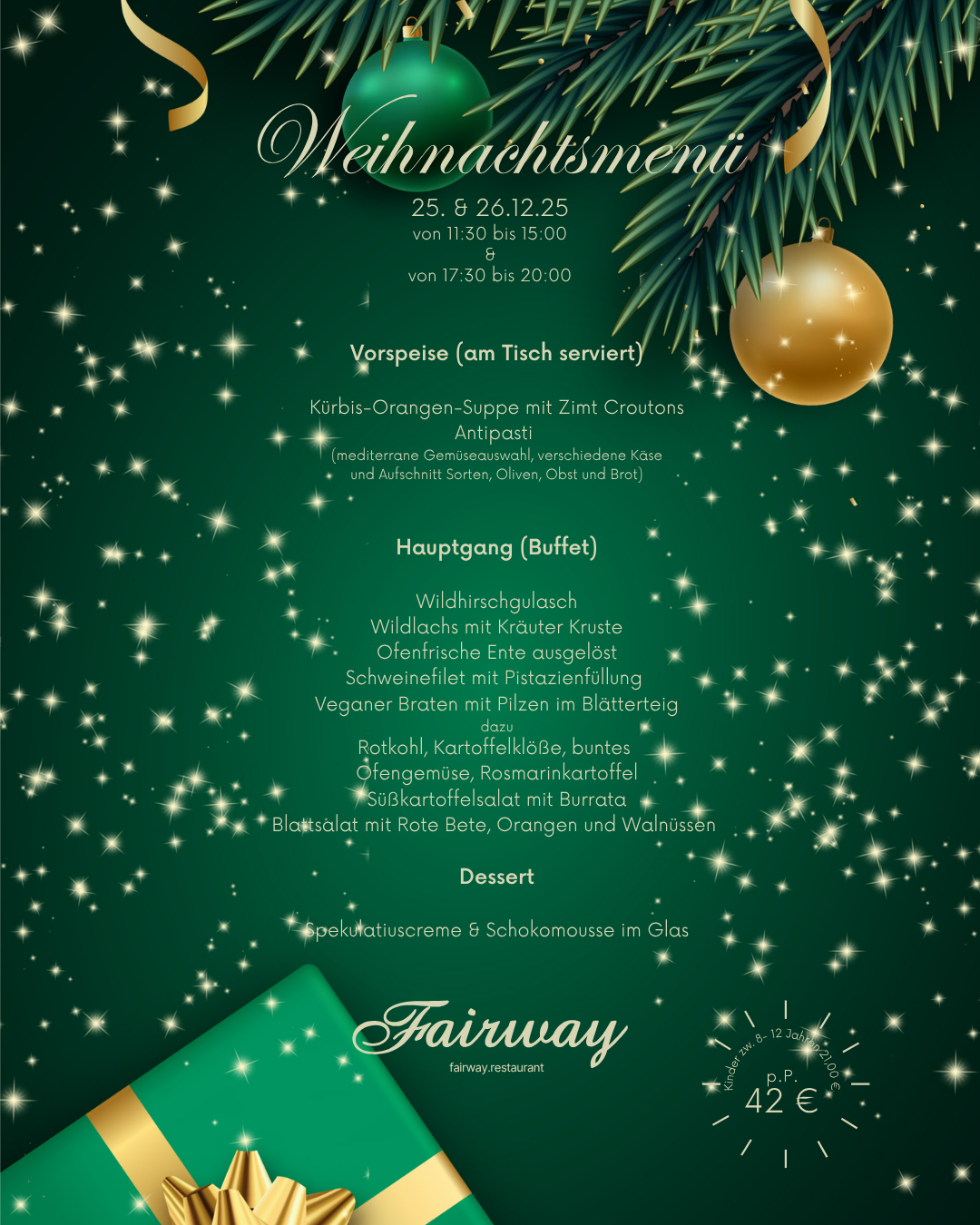 Brunch Ostersonntag 25 € pro Person